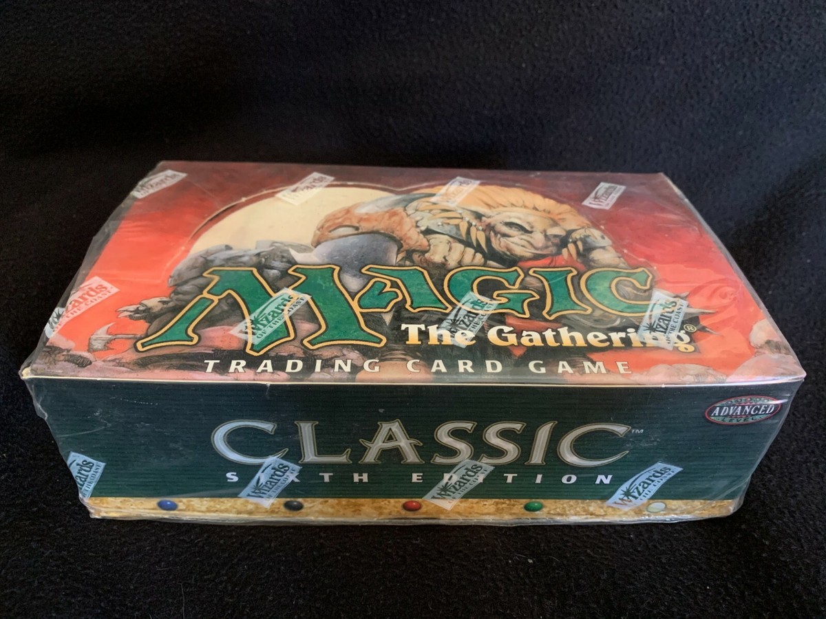 mtg 6th edition booster box MTG Magic The Gathering ENGLISH Classic SIXTH Edition Booster Box (New &  Sealed)