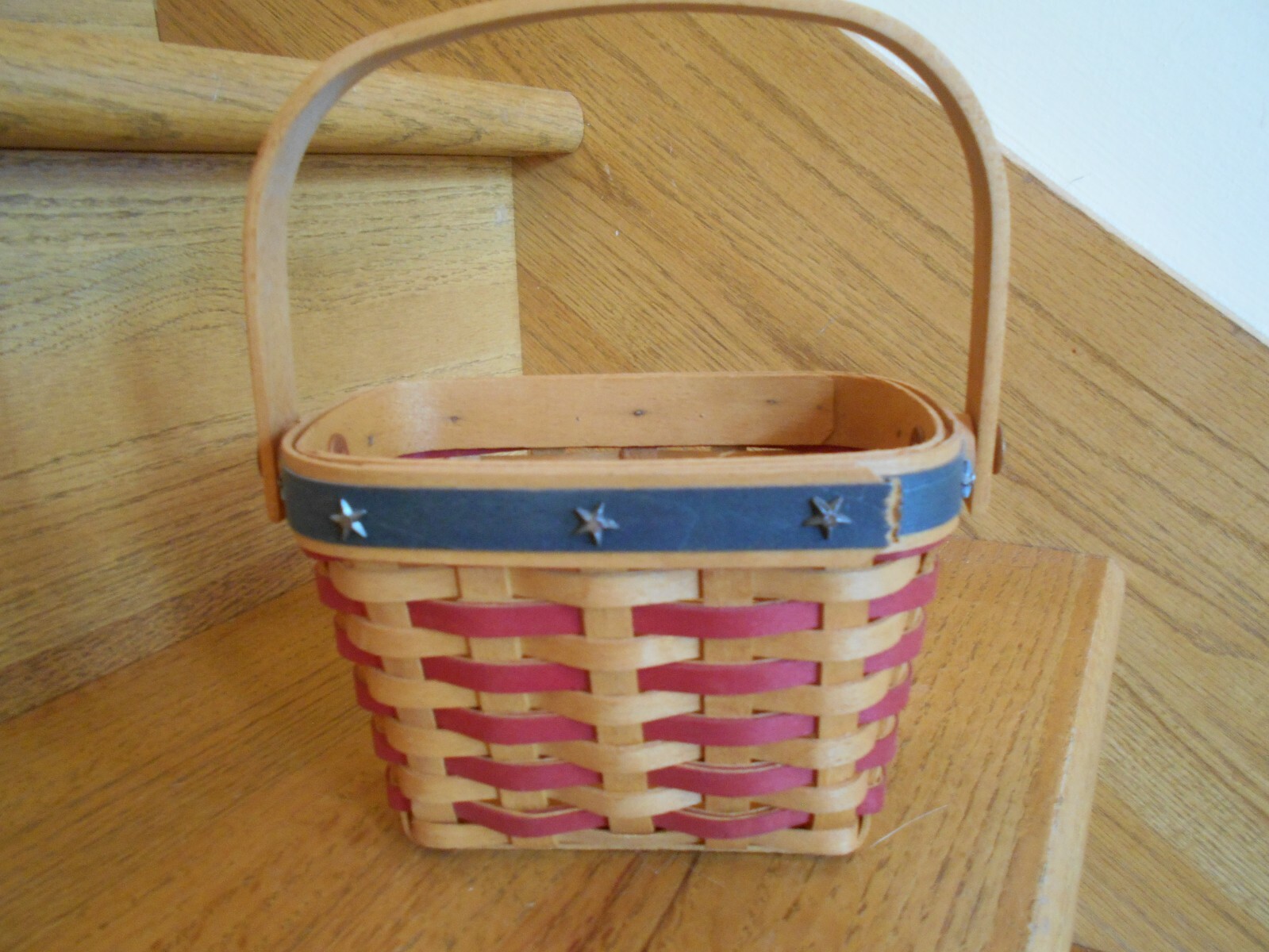 Longaberger Inaugural Basket Set 2001 patriotic handy size *shipping included!*