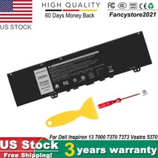 F62G0 Battery for Dell Inspiron 13 7000 7370 7380 7386 5370 7373 RPJC3 38Wh