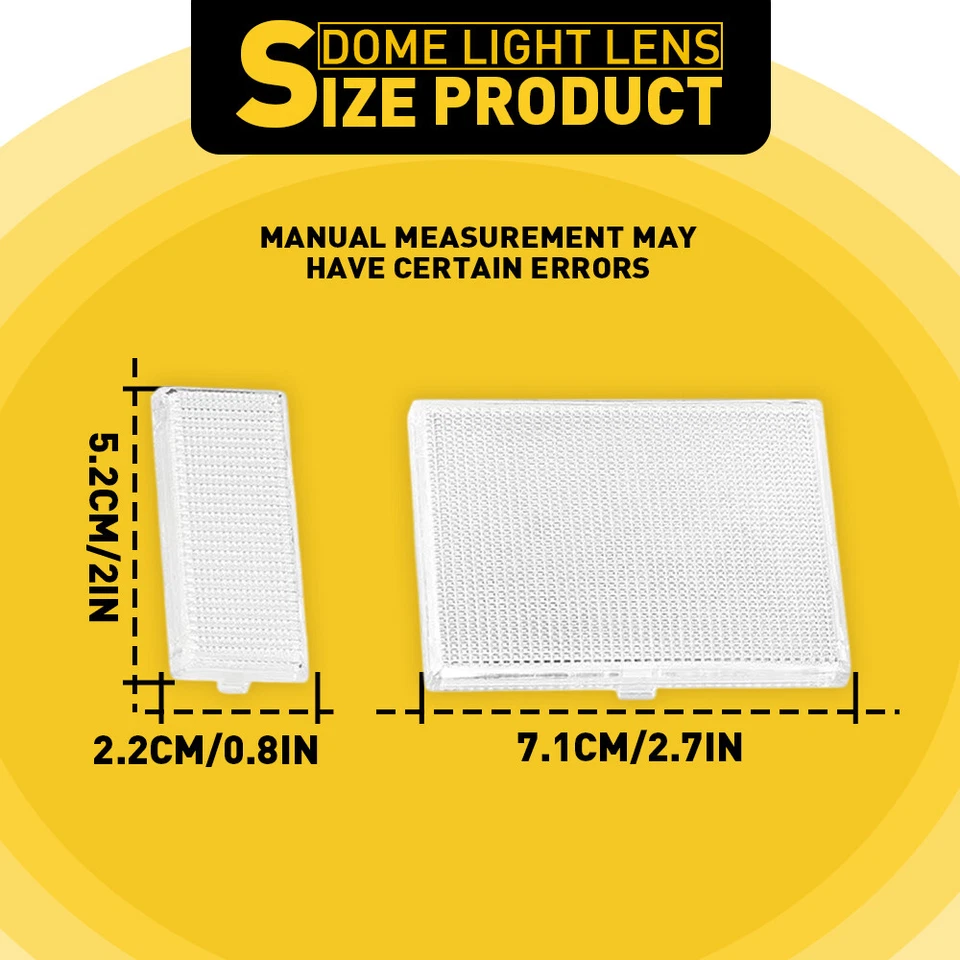 Lente de cubierta transparente con luz de cúpula interior de mapa 3 unidades para Chevy Silverado GMC Sierra 1988-98 Foto 4 de 4