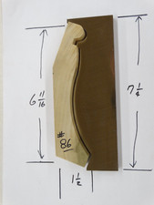 Shaper / Molder Custom Corrugated Back / CB Knives For 1 1/2" x 6 11/16" Crown