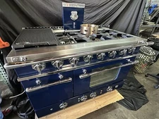 Delaubroc Custom French Range Like La Cornue, Blue 120cm 48” 8 Burners