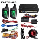 Easyguard 2 Way Car Alarm System remote Start Lcd Pager Display vibration alarm
