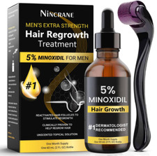 Kit de Crecimiento de Barba y Crecimiento del Cabello de Minoxidil al 5 