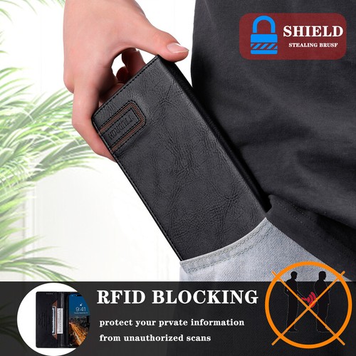 For Google Pixel 8A/9A/8/9 Pro XL Genuine Leather Wallet Case Slim Flip Cover - Picture 11 of 28
