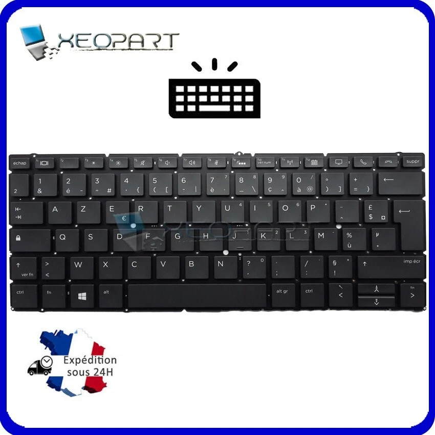 Clavier Français Original HP EliteBook x360 830 G6 Rétro-éclairé