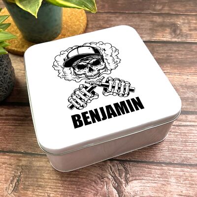 Square Vaping Skull With Cloud Personalised Vape Tin | eBay Australia Square Vaping Skull With Cloud Personalised Vape Tin | eBay Australia