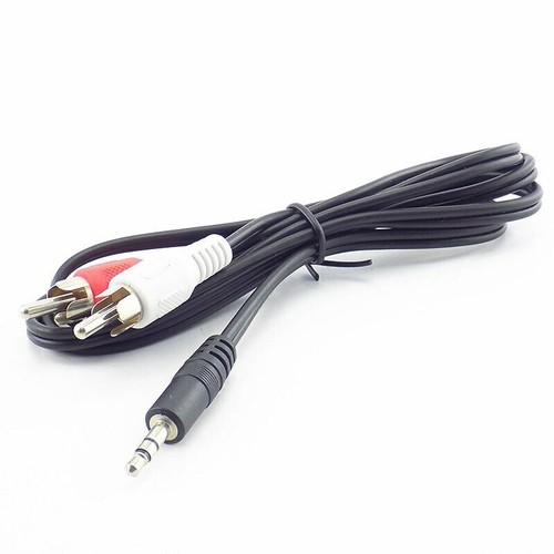 Cable de extensión de sonido estéreo macho enchufe para auriculares de 3,5 mm a 2 RCA - Imagen 9 de 9