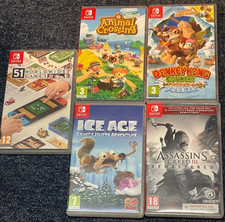 Nintendo Switch Box Cases Animal Crossing ice age Assassin?s creed Donkey Kong +