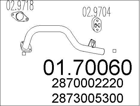 Tuyau d'échappement Hyundai Atos 1.0 I 1.1 tube de rechange pour moteur essence