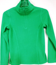 Old Navy-Womens Teen Fleece Pullover Sweater Sweatshirt-Small Slim-Green-1/4 Zip