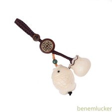 Bodhi Keychain Fish Simple Chinoiserie Hanging Ornament Cute Gift Hand-knit