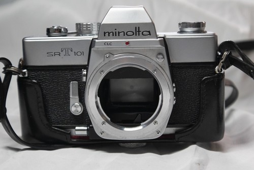 [NEAR MINT] Minolta SRT 101 35mm SLR Film Camera MC W ROKKOR SG 28mm F/3.5  CASE - Picture 3 of 8