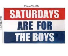SATURDAYS ARE FOR THE BOYS FLAG 3' x 5' - SATURDAY NIGHT FLAGS