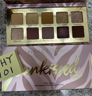 Violet Voss SUNKISSED SUMMER Eyeshadow & Pressed Pigment Palette 10-Shade $37