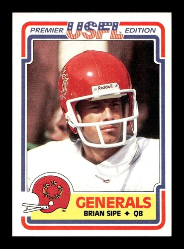 Brian Sipe #73 1984 Topps USFL card