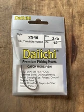 Daiichi 2546 Stainless Steel Saltwater Hooks Reds/Bone Fish/ Tarpon 