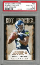 2012 Panini Score Russell Wilson Hot Rookies PSA 8.5