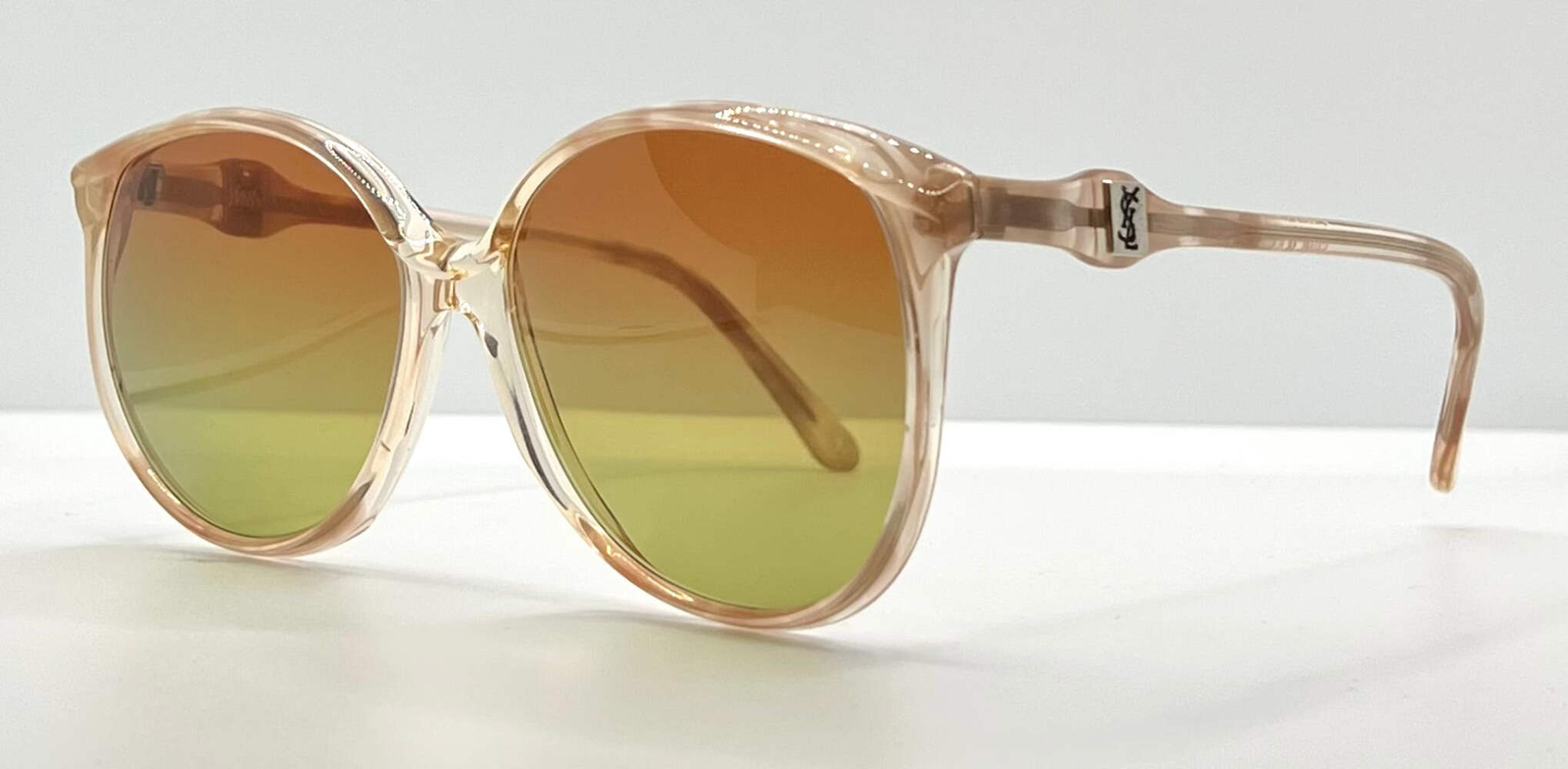 YVES SAINT LAURENT 781 Occhiali da sole vintage oversize Nuovi lenti sfumate personalizzate