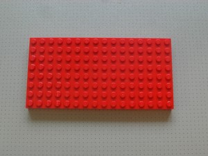 red lego base plate