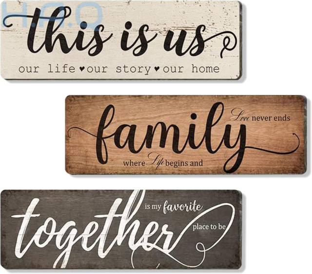 Creaher This is Us Wooden Wall Sign Hanging Home Word...