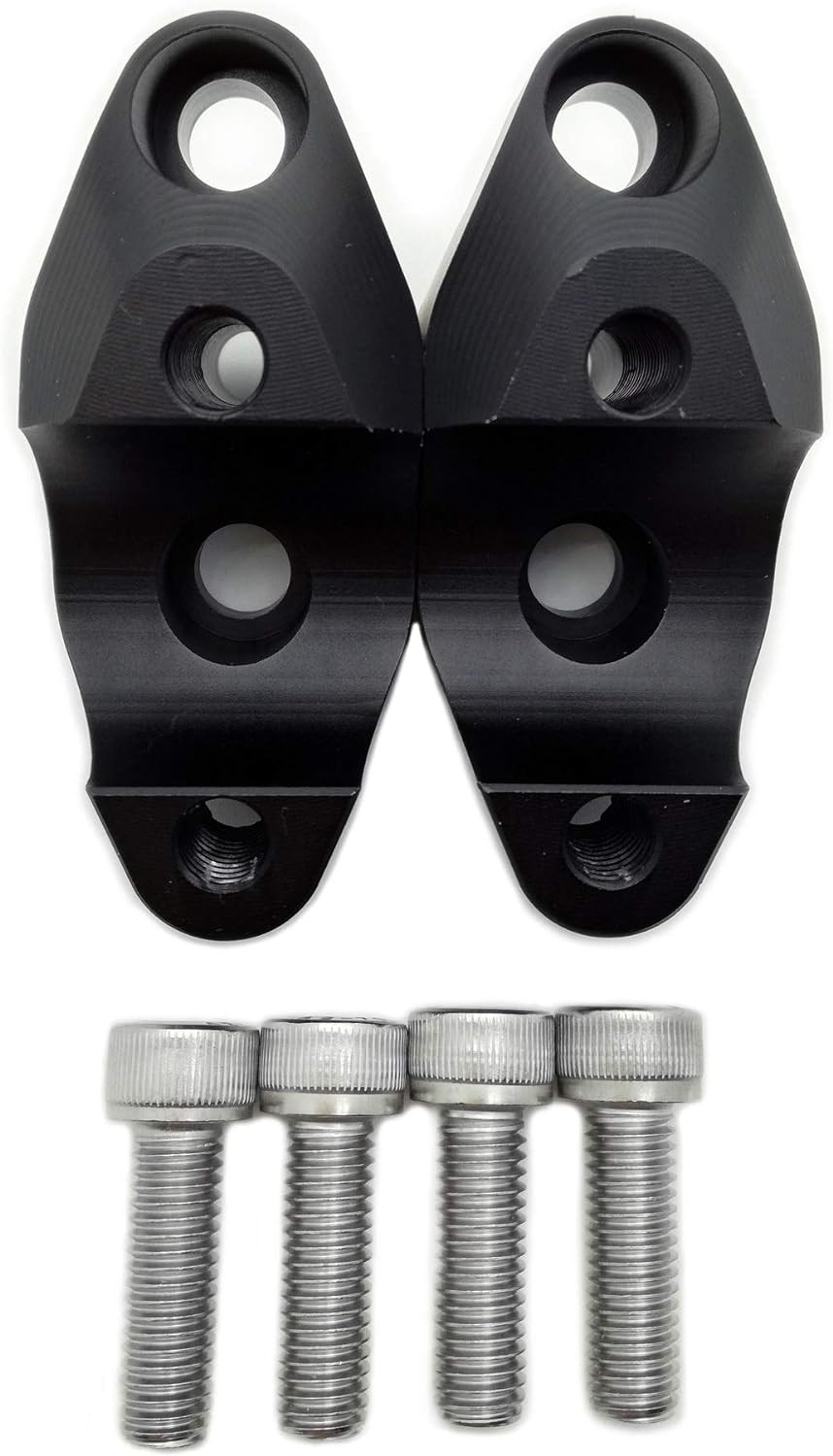 1 1/8 Inch Handlebar Riser Extension Upward & Backward Mount Extender Clamps for