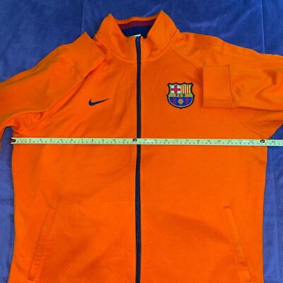 FC BARCELONA FOOTBALL ORANGE JACKET ORIGINAL NIKE 478155-815 SIZE