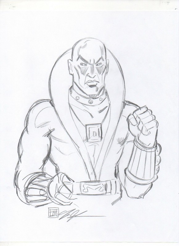 G.I. Joe Cobra Destro ORIGINAL PENCIL SKETCH by Tim Shinn