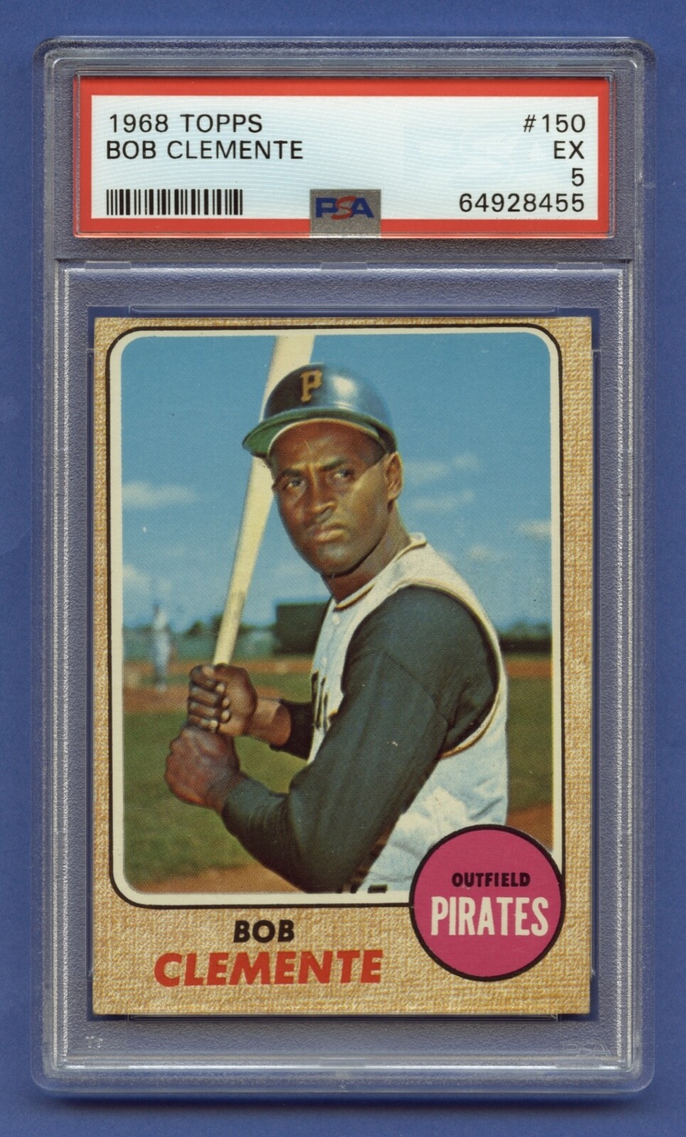 1968 ROBERTO CLEMENTE PSA 5 EX TOPPS HOF PITT PIRATES SHARP CORNERS (#150) RZC