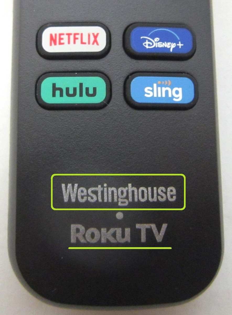 New Westinghouse Roku TV Remote *NOT FOR ROKU STREAMING