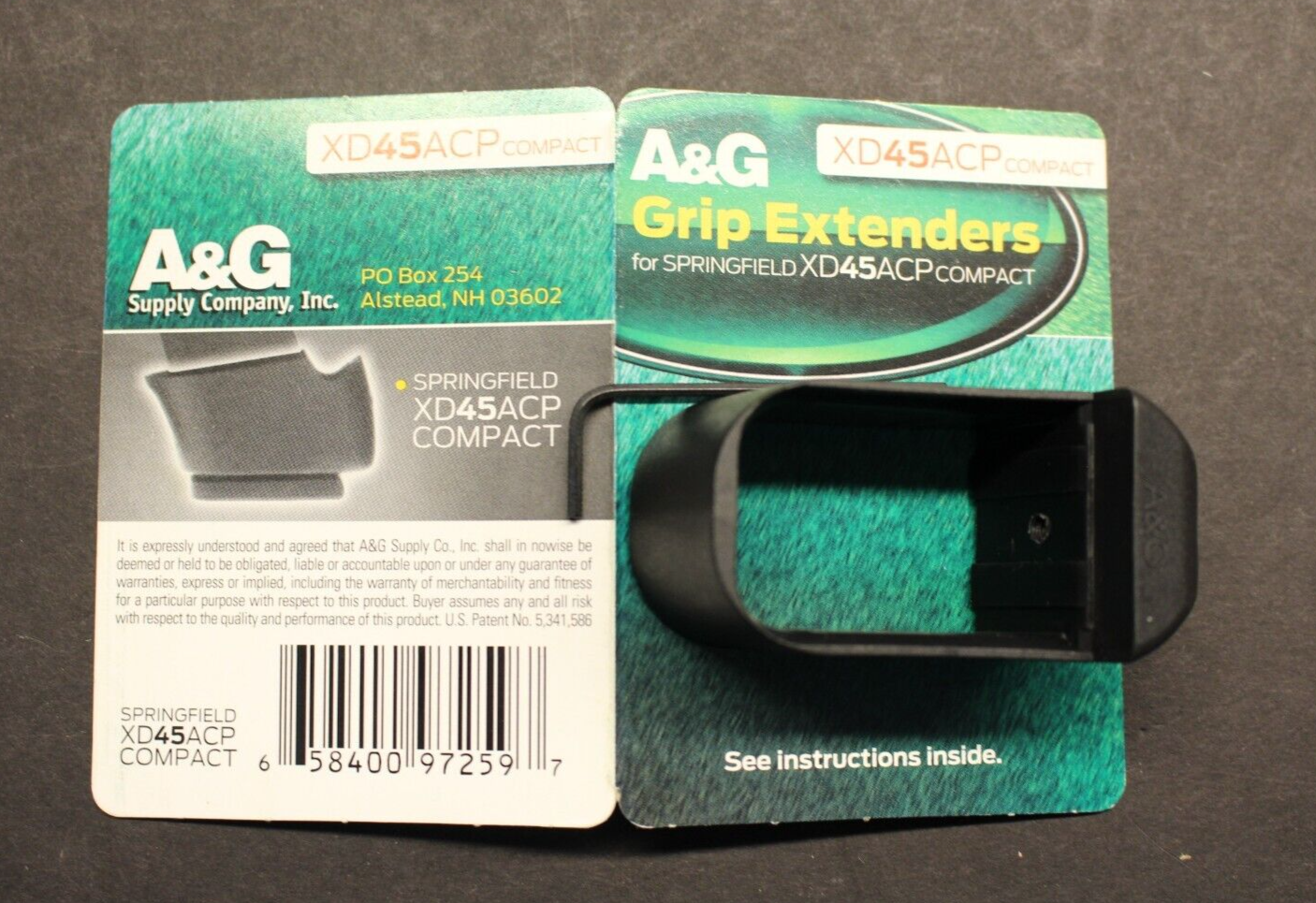 A &G Grip Extenders Springfield XD45ACP Compact
