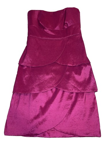 Wishes Purple Strapless Cocktail Dress Juniors Size 11 | eBay