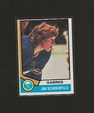 1974-75 TOPPS JIM SCHOENFELD #121 EX+ HIGHER GRADE