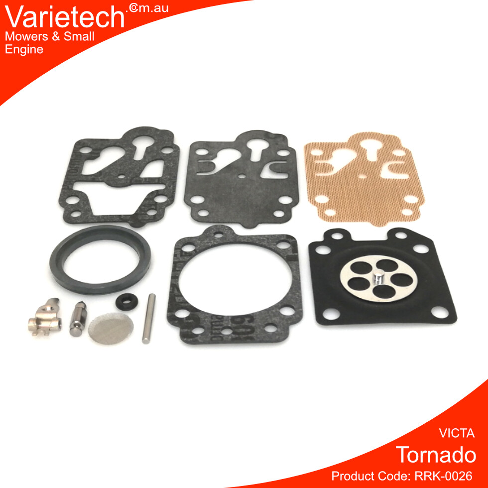 Carburetor Repair & Rebuild Kit fits VICTA TTB1230 Tornado Trimmer and more eBay