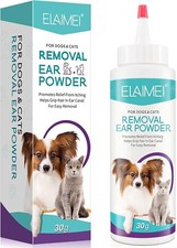 Removal Ear Powder for Pets Dog Ear Cleaner Removes Irritation Itching and In...