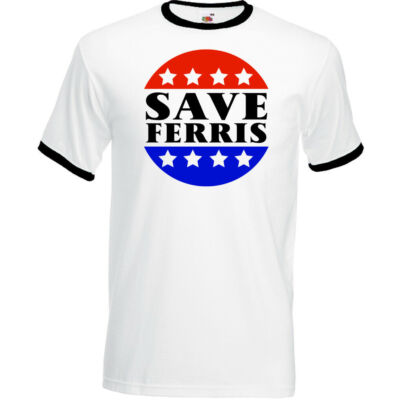 Ferris Bueller Day Off T-Shirt Save Ferris Herren Retro 80er Film