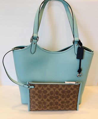 NWT Coach C6337 Pebble Leather Day Tote Bag with Removable Zip