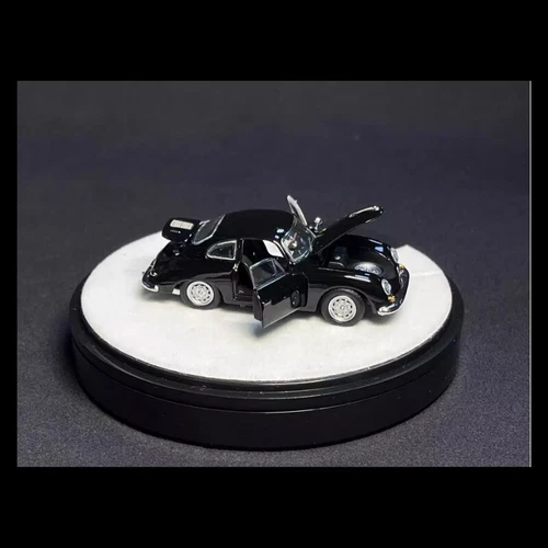PGM 1/64 Alloy Fully Open Diecast Auto Modell Porsche 356 schwarz - Bild 13 von 13