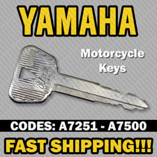 Yamaha Motorcycle Key Cut to Your Code A7251 - A7500