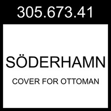 IKEA SODERHAMN SÖDERHAMN Cover For Ottoman Tonerud Red  305.673.41