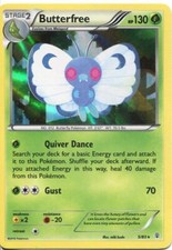 Pokemon TCG XY Generations Holofoil Card #5 Butterfree