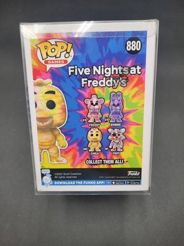 Funko Pop! Vinyl: Five Nights at Freddy's - Tie Dye Chica #880 In Soft Protector - Picture 3 of 4