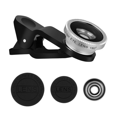 Hemobllo Cell Phone Camera Lens Universal Mobile Phone Lens and (Silver) - 第 12/12 張圖片