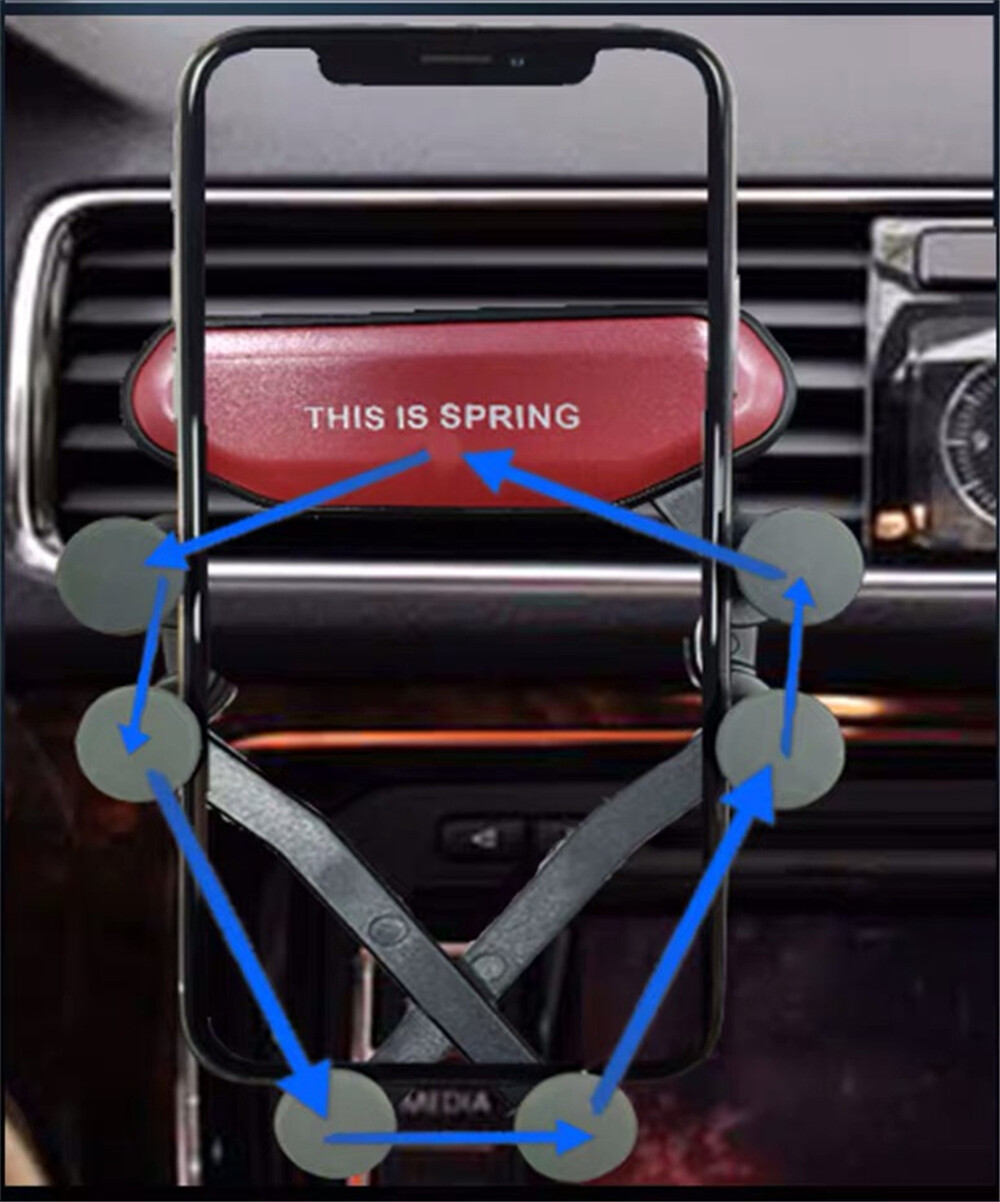 Universal 360&deg; Gravity Car Air Vent Mount Holder Stand For iPhone Samsung CUBOT