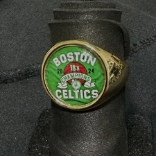 BOSTON CELTICS - 2024 NBA CHAMPIONS - COMMEMORATIVE CUSTOM RING -  ADJUSTABLE