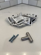 Liberty Brand T Brushed Nickel Modern Cabinet Pull Knob 11 Total New In Pkg