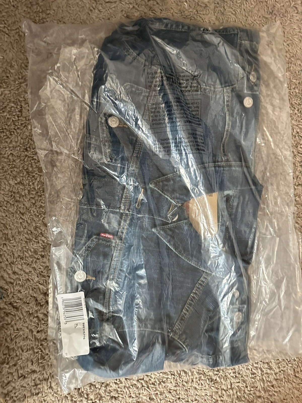 Levi's Original Trucker Red Tab Jean Women's Jacket Blue Denim Women&rsquo;s Size Xl