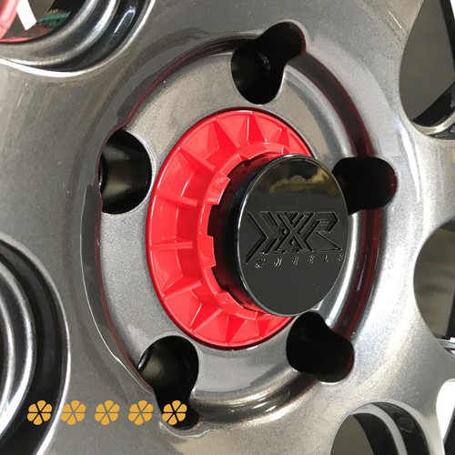 XXR Wheels Center Lock Looks Caps RED 31XR852BRD 527D 530D 527F