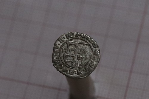 ๐งญ ๐ญ๐บ HUNGARY SILVER DENAR MATHIAS II c. 1610 B85 #Z8120