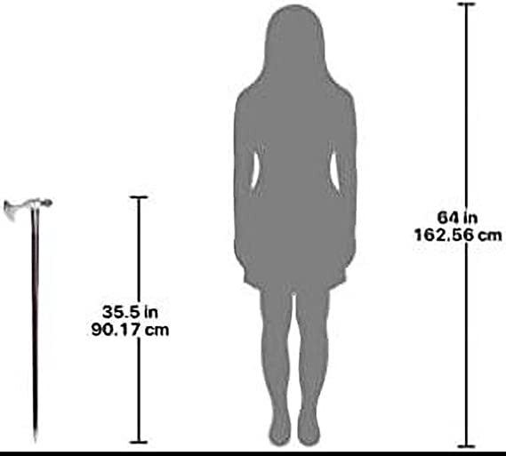 Antique Solid Brass Walking Stick Silver Handle W… - image 4